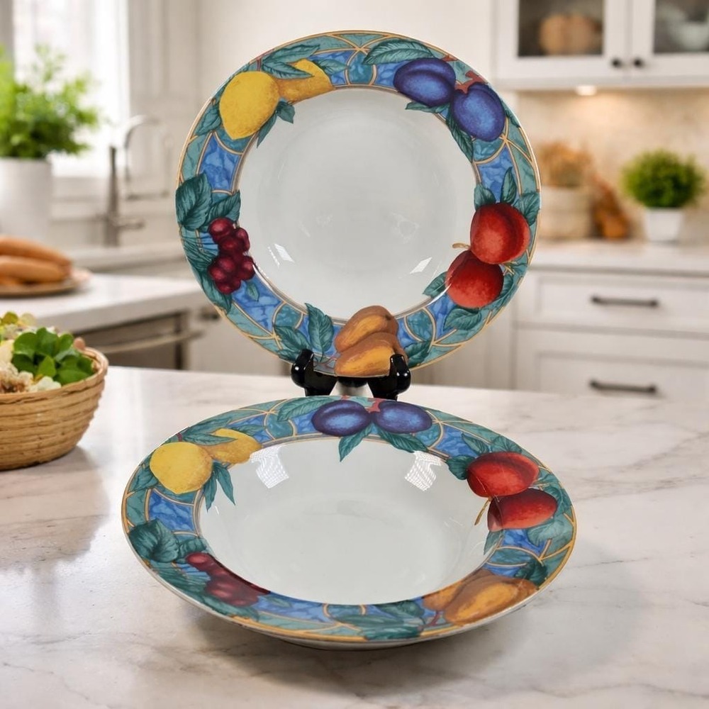 Victoria Beale Forbidden Fruit Bowls Set of 2 Fine China